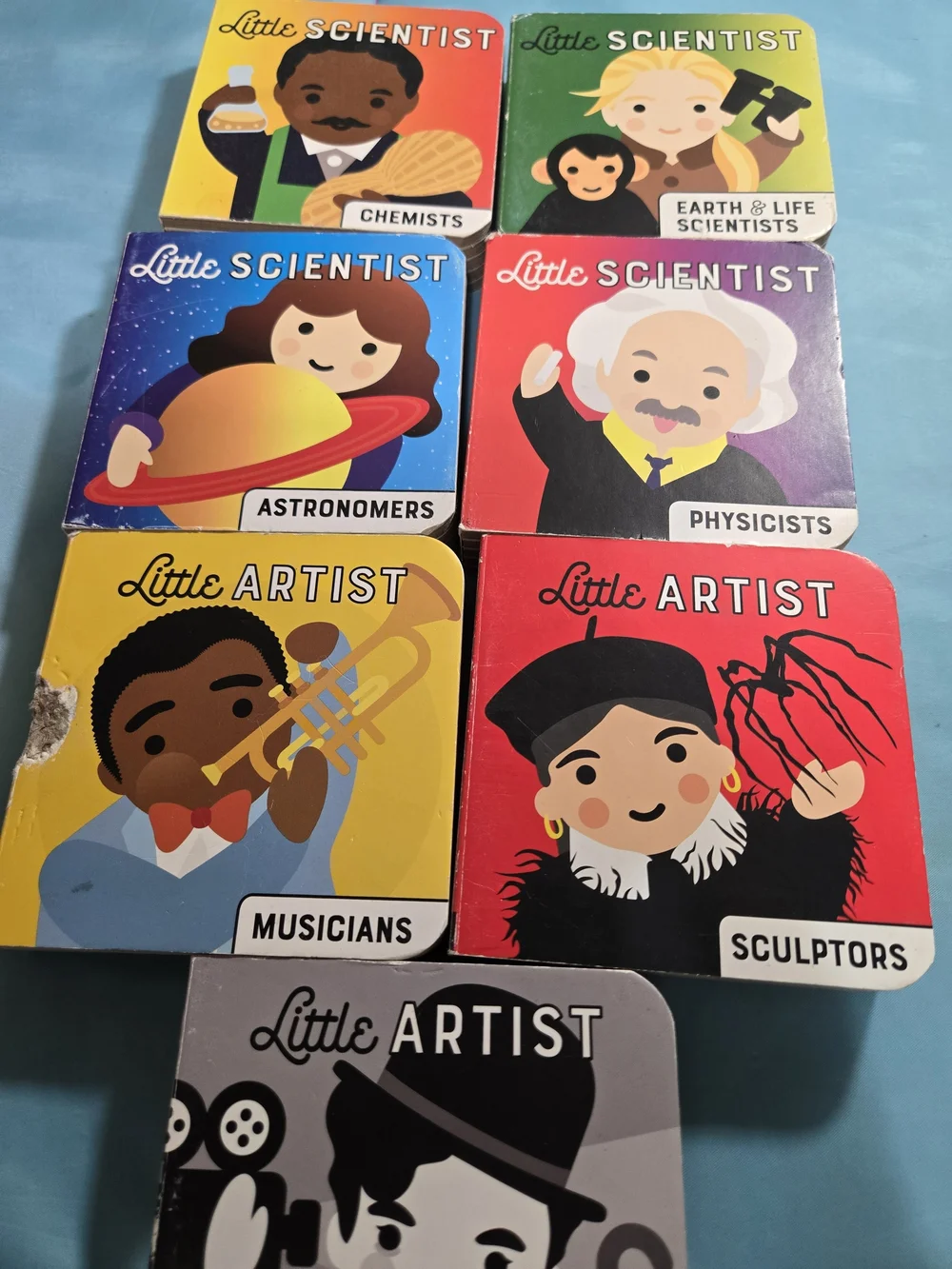 Little Artist & Little Scientist Board Book Set - Colorful Kids Learning Pack